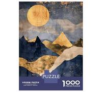 Jigsaw for Teenagers1000 Pieces Abstract Mountain Landscape Art Print Puzzle for Adults Hands-on Game Perfect Decoration Unique Birthday And Gifts 38x26cm/1000pcs