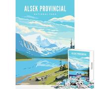 Jigsaw for Teenagers1000 Pieces Alsek Provincial Ntl Park Jigsaw for Teenagers Pattern Assembly Educational Challenge Unique Gifts for Birthday And Christmas (38x52cm)