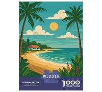 Jigsaw for Teenagers1000 Pieces Anna Maria Island Travel Jigsaw for Adults Brain Teaser Game Difficult Hard Stress Reduction Gifts 38x26cm/1000pcs