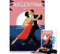 Jigsaw for Teenagers1000 Pieces Argentina Tango Smooth Joint Fun Brain Activity Fun Restful Game Fun Xmas Leisure Gift (38x52cm)