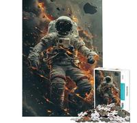 Jigsaw for Teenagers1000 Pieces Astronaut Cosmic Wasteland Jigsaw Puzzle 1000 Toy Wall Decor Pattern Assembly Challenging Game Gifts (38x52cm)