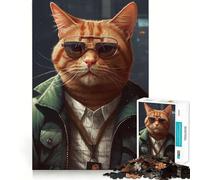 Jigsaw for Teenagers1000 Pieces ATF Cat Agent Smooth Joint Fun Brain Activity Fun Restful Game Fun Xmas Leisure Gift (38x52cm)