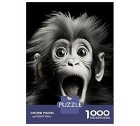 Jigsaw for Teenagers1000 Pieces Baby Monkey Wall Art Print Puzzle for Adults Hands-on Game Perfect Decoration Unique Birthday And Gifts 70x50cm/1000pcs
