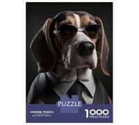 Jigsaw for Teenagers1000 Pieces Beagle Mafia Boss Jigsaw for Adults Brain Teaser Game Difficult Hard Stress Reduction Gifts 70x50cm/1000pcs