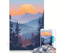 Jigsaw for Teenagers1000 Pieces Boreal Forest, Fun Games, Train Your Brain And Hands, Suitable for Desktop Decoration 50x75cm