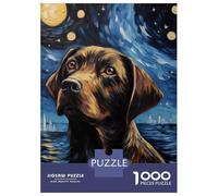 Jigsaw for Teenagers1000 Pieces Brown Labrador Dog Jigsaw for Adults Toy Wall Decor A Work of Art Unique Birthday And Gifts 52x38cm/1000pcs