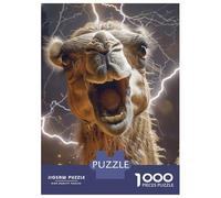 Jigsaw for Teenagers1000 Pieces Camel Lightning Jigsaw for Adults Brain Teaser Game Difficult Hard Stress Reduction Gifts 70x50cm/1000pcs