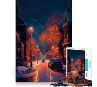 Jigsaw for Teenagers1000 Pieces Changing Seasons Tight Cut Fun Logic Puzzle Play Relax Fun Time Christmas Art Gift (50x75cm)