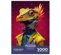 Jigsaw for Teenagers1000 Pieces Crocodile Style Jigsaw for Adults Toy Wall Decor A Work of Art Unique Birthday And Gifts 38x26cm/1000pcs