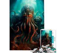 Jigsaw for Teenagers1000 Pieces Cthulhus Dominion Educational Game for Educational Game Challenge Toy Gifts Ideas Hand Speed Race (Size 75x50cm)