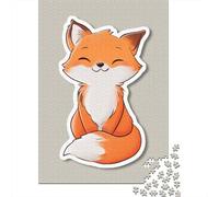 Jigsaw for Teenagers1000 Pieces Cute Fox Sticker for Kids-3 Puzzle for Adults Hands-on Game Perfect Decoration Unique Birthday And Gifts 38x26cm/1000pcs