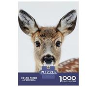 Jigsaw for Teenagers1000 Pieces Deer Face Jigsaw for Adults Brain Teaser Game Difficult Hard Stress Reduction Gifts 70x50cm/1000pcs