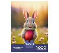 Jigsaw for Teenagers1000 Pieces Easter Bunny with Red Egg Jigsaw for Adults Toy Wall Decor A Work of Art Unique Birthday And Gifts 70x50cm/1000pcs
