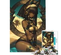 Jigsaw for Teenagers1000 Pieces Egyptian Goddess Anime Girl Gaming Learning Educational Toys Educational Game Perfect Decoration Birthday Gifts (Size 38x52cm)