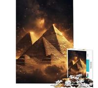 Jigsaw for Teenagers1000 Pieces Egyptian Pyramids Challenging To Complete Birthday Present Educational Games for 14+ Puzzle Game Offered (38x26cm)