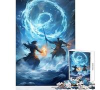 Jigsaw for Teenagers1000 Pieces Elemental Ninja Combat Puzzles for Teenagers Precision Cutting Parent-child Interaction Brainteaser Family Games (38x52cm)