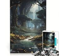 Jigsaw for Teenagers1000 Pieces Enchanted Forest Path, Brain Teaser Game, Parent-child Interaction, Birthday Present, Gifts, 38x26cm