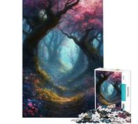 Jigsaw for Teenagers1000 Pieces Fantasy Magic Forest Toy Intellectual Game Brain Teaser Game Difficult Hard Great Gifts for Games (Size 38x26cm)
