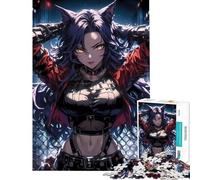 Jigsaw for Teenagers1000 Pieces Fierce Urban Catwoman Educational Game for Educational Game Challenge Toy Gifts Ideas Hand Speed Race (Size 38x26cm)