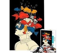 Jigsaw for Teenagers1000 Pieces Fishy Thoughts Fun at Home Activities, Analysis And Logic Anti-Stress Toys for Age 14+ Game (50x75cm)