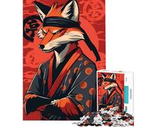 Jigsaw for Teenagers1000 Pieces Fox Kimono Challenging To Complete Analysis And Logic Educational Game for And 14 Years And over (50X75cm)
