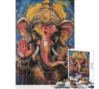 Jigsaw for Teenagers1000 Pieces Ganesha Power Educational Game Difficult Challenge Educational Toy Parent-child Interaction (38x26cm)