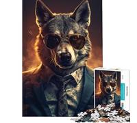Jigsaw for Teenagers1000 Pieces Gangster Wolf Challenging To Complete Analysis And Logic Educational Game for And 14 Years And over (50X75CM)