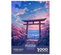 Jigsaw for Teenagers1000 Pieces Gate Japan Painting Puzzle for Adults Brain Teaser Game Wall Decoration Stress Reduction Gifts 70x50cm/1000pcs