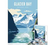 Jigsaw for Teenagers1000 Pieces Glacier Bay National Park Jigsaw for Teenagers Pattern Assembly Educational Challenge Unique Gifts for Birthday And Christmas (50x75cm)