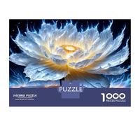 Jigsaw for Teenagers1000 Pieces Glowing Lotus Flower Jigsaw for Adults Brain Teaser Game Difficult Hard Stress Reduction Gifts 70x50cm/1000pcs