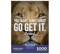 Jigsaw for Teenagers1000 Pieces Go After What You Want Jigsaw for Adults Toy Wall Decor A Work of Art Unique Birthday And Gifts 38x26cm/1000pcs
