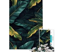 Jigsaw for Teenagers1000 Pieces Gold Banana Leaf Challenging To Complete Analysis And Logic Educational Game for And 14 Years And over (38X52CM)