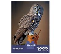 Jigsaw for Teenagers1000 Pieces Great Gray Owl Jigsaws for Adults Brain Teaser Game Enhance Memory Help The Brain Exercise 70x50cm/1000pcs