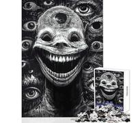 Jigsaw for Teenagers1000 Pieces Grin of The Abyss Educational Game Difficult Challenge Educational Toy Parent-child Interaction (50x75cm)