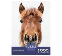 Jigsaw for Teenagers1000 Pieces Horse Face Jigsaw for Adults Brain Teaser Game Difficult Hard Stress Reduction Gifts 52x38cm/1000pcs