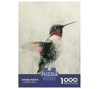 Jigsaw for Teenagers1000 Pieces Hummingbird Painting Art Puzzles for Adults Relax Games Precision Cutting Deal As Gifts for The Whole Family 70x50cm/1000pcs
