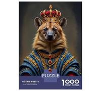 Jigsaw for Teenagers1000 Pieces Hyena King Puzzle for Adults Family Games Staycation Kill Time for Birthday, Chrismas 70x50cm/1000pcs