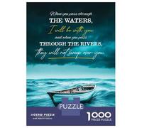 Jigsaw for Teenagers1000 Pieces Isaiah Bible Verse Puzzles for Adults Relax Games Precision Cutting Deal As Gifts for The Whole Family 38x26cm/1000pcs