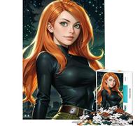 Jigsaw for Teenagers1000 Pieces Kim Possible Challenging To Complete Analysis And Logic Educational Game for And 14 Years And over (38X26CM)