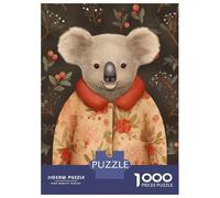 Jigsaw for Teenagers1000 Pieces Koala Bear Xmas Suit Puzzle for Adults Brain Teaser Game Wall Decoration Stress Reduction Gifts 70x50cm/1000pcs