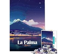 Jigsaw for Teenagers1000 Pieces La Palma, Spain at Night Educational Game for Educational Game Challenge Toy Gifts Ideas Hand Speed Race (Size 38x52cm)