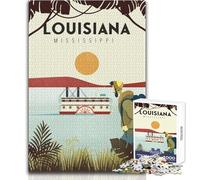 Jigsaw for Teenagers1000 Pieces Louisiana Family Fun & Game Night Learning Educational Gift Birthday Size 50x75cm