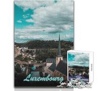 Jigsaw for Teenagers1000 Pieces Luxembourg Family Fun & Game Night Learning Educational Gift Birthday Size 38x26cm