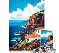 Jigsaw for Teenagers1000 Pieces Madeira Portugal Art Poster Educational Game Difficult Challenge Educational Toy Parent-child Interaction (38x52cm)