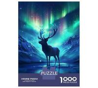Jigsaw for Teenagers1000 Pieces Majestic Deer Puzzles for Adults Relax Games Precision Cutting Deal As Gifts for The Whole Family 70x50cm/1000pcs