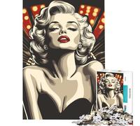 Jigsaw for Teenagers1000 Pieces Marilyn Monroe Pop Art Fun at Home Activities, Analysis And Logic Anti-Stress Toys for Age 14+ Game (50x75cm)