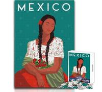 Jigsaw for Teenagers1000 Pieces Mexico Family Fun & Game Night Learning Educational Gift Birthday Size 50x75cm