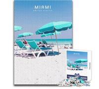 Jigsaw for Teenagers1000 Pieces Miami Family Fun & Game Night Learning Educational Gift Birthday Size 50x75cm