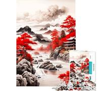 Jigsaw for Teenagers1000 Pieces Mountainous Landscape Toy Intellectual Game Brain Teaser Game Difficult Hard Great Gifts for Games (Size 38x52cm)