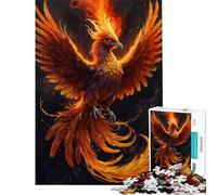 Jigsaw for Teenagers1000 Pieces Mystical Phoenix Bird Challenging To Complete Birthday Present Educational Games for 14+ Puzzle Game Offered (50x75cm)